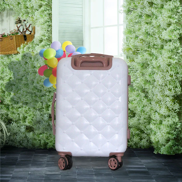 Crystal Embellished Abs Suitcase
